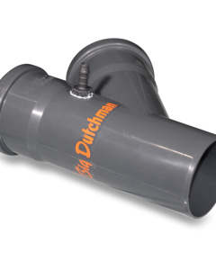 T-piece 75x75x75 45deg w/rinsing conn f/mixing tank venting